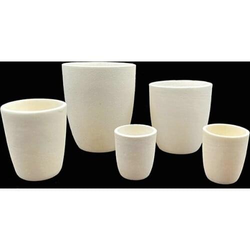 5ml to 500ml Arcuate Corundum Crucible Lab Over 99% Alumina Ash Crucible without Cover for Labratory Experiment 1Piece/lot