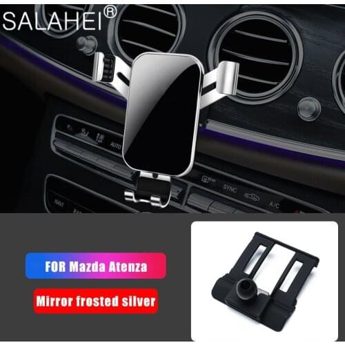 Car Mobile Phone Holder Air Vent Mount Stand For Mazda Atenza Cell Phone Holder For iPhone Phone Car Styling Accessories Bracket