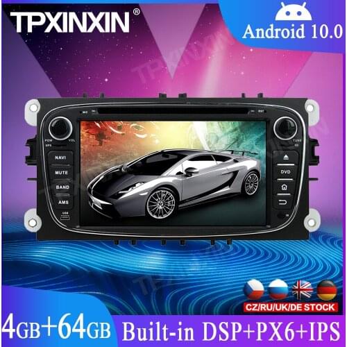Android 10 Car GPS Navigation Stereo Radio For FORD/Focus/S-MAX/Mondeo/C-MAX/Galaxy DVD Headunit Tape Recorder Multimedia Player