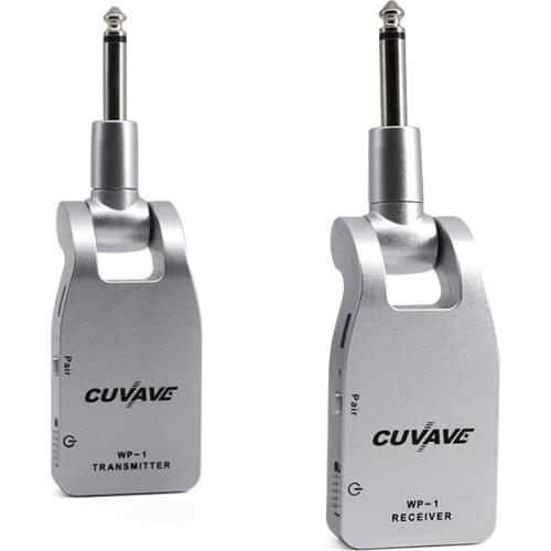 2.4G Wireless Guitar System Transmitter & Receiver for Guitar Bass Built-in Rechargeable Lithium Battery 30M Transmission Range
