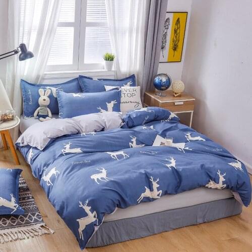 Twin Full Bedsheet Luxury Bedding Sets Duvet Cover Set King Size Bedding Set Queen blue Quilt Cover Pillowcase Bed Sheet Set