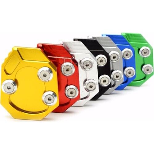 Motorcycle side stand enlarger cnc kickstand side stand extension enlarger pate pad For Yamaha YZR-R1 YZR R1 r1 09