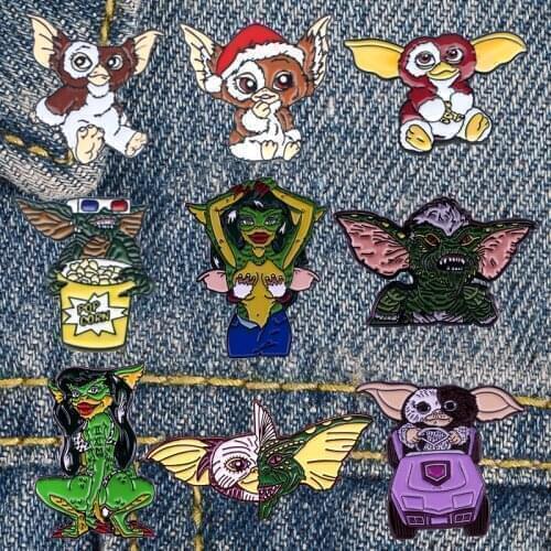 DZ1100 Monster Cute Enamel Pin Movie Brooches Bag Lapel Pin Cartoon Holiday Badge Jewelry Gift for Kids Friends