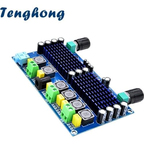 Tenghong 100W+50Wx2 TPA3116D2 Digital Power Amplifier Audio Board 2.1 Subwoofer Amplifier For Home Sound Speaker Audio Amp