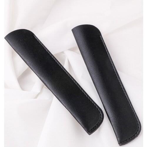 2 PCs PU Leather Pen Case Handmade Pen Bag Storage Sleeves Gifts Stylus Office school Supplies