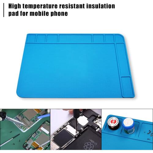 480X340mm Heat Insulation Working Mat Heat-resistant Soldering Station Repair Insulation Pad Insulator Pad Maintenance Platform