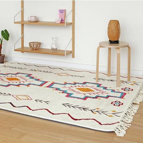 Morocco Living Room Carpet Nordic Fluffy Rugs Shaggy Carpet For Bedroom Tassel Design Mat Rug Area Sofa Floor Coffee Table Soft