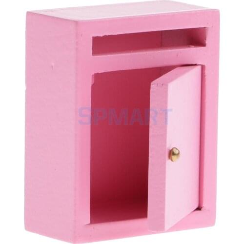 1/12 Scale Dollhouse Miniature Vintage Mailbox Postbox Porch Garden Decoration Accessories