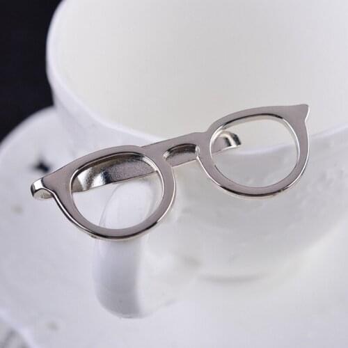 Men Glasses Tie Bars Pin Clasp For Wedding Business Suit Tie Gift Accessories