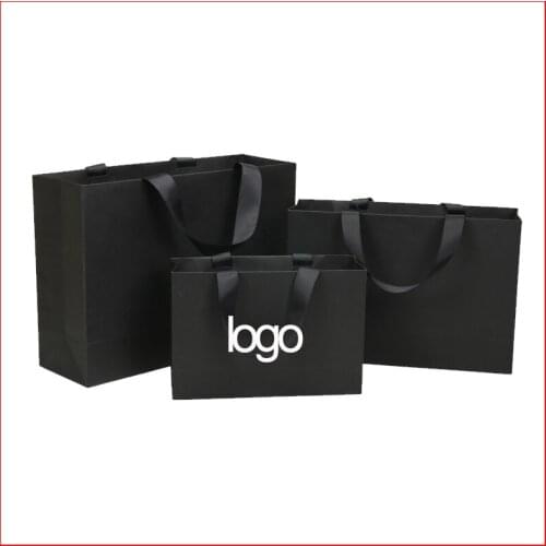 Wholesale Luxury 250gms gift bag custom print logo Bags high quality kraft paper bag shopping