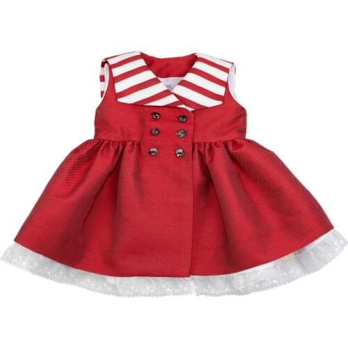 My daughter and I dress with a sailor collar (from 6 years to 8 years old)