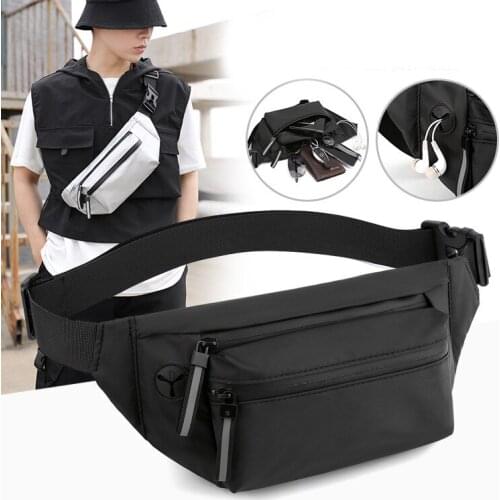 New Fashion Waist Bag Women Men Outdoor Sports Fanny Pack Portable Belt Bags School Students Handbag Crossbody Chest Bag