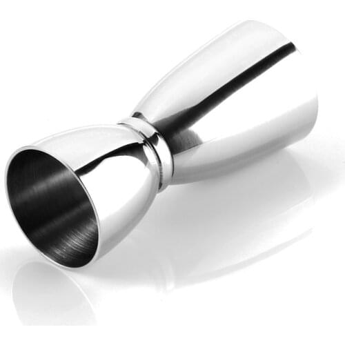 Premium Double End Jigger in Silver Mirror Finish 18/8 Stainless Steel, 20/40ml High Grade Bartender Tools / Premium Barware