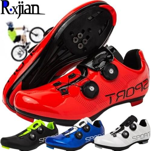 R.XJIAN convenient double-turn buckle mountain road bike shoes with lock for couples outdoor events sports cycling shoes