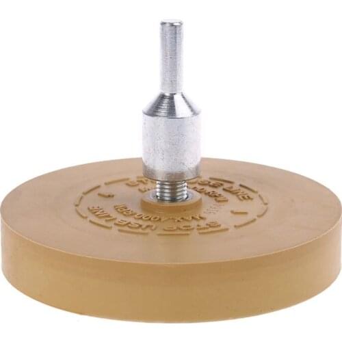 Rubber eraser wheel pad with drill adapter 88mm Polishing Wheel 1/4" Decal Remover For Car Decals Vinyl Stickers Quick Removal