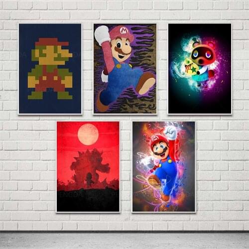 Self-adhesive Wall Stickers in-game character Wall Art Posters and Prints for Living Room Home Decoration