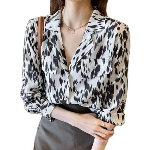 Shintimes Leopard Blouses