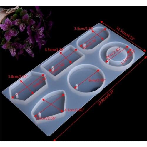 Silicone Mold Mould Epoxy Resin Jewelry Sweater Chain Pendant Making Tool Hole Resin Jewelry Making Necklace