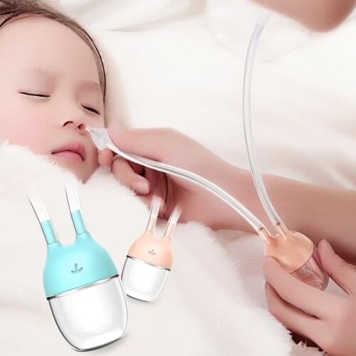 New Born Silicone Baby Safety Nose Cleaner Vacuum Suction Children Nasal Aspirator BabyCare Diagnostic-tool Vacuum Anti-backflow