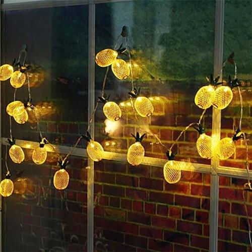 Led Golden Pineapple String Light Led Battery String Light Lights Art Room Decoration Hanging Home Decor String Lights