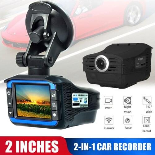 Vehemo 1080P VG3 Dash Camera Russian&English Voice Lcd Display Screen Vehicles Radar Speed Detector 3Inch Car DVR