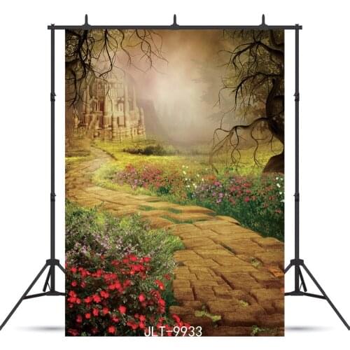 Castle Flower Road Vinyl Photography Backdrop For Wedding Child Baby Shower Background Photo Studio Photocall