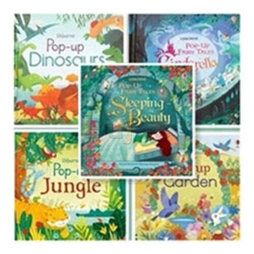 Usborne Pop Up Series, English Educational 3D Flap Picture Books Children Kids Reading Book for 3-6 Years Old