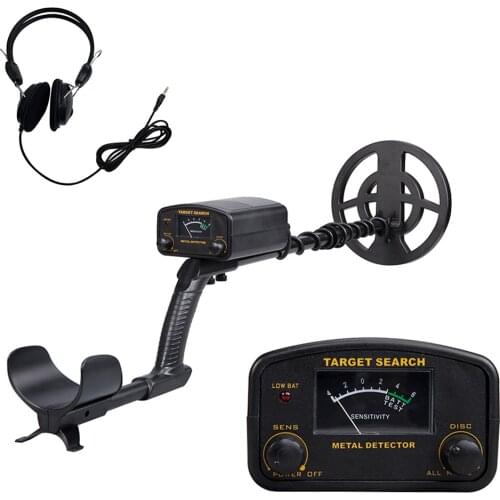 Metal Detector High Accuracy Adjustable Stem 8 Inch Waterproof Coil All Metal & Disc Modes for Underground Coins Beach Treasures