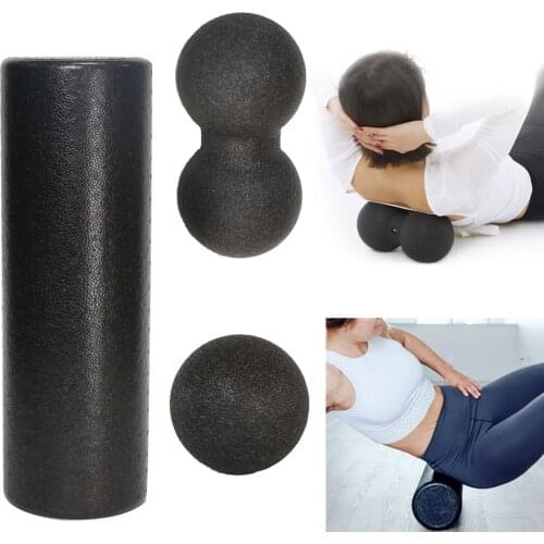 Women Yoga Foam Block Roller Peanut Ball Set Block Peanut Massage Roller Ball Therapy Relax Exercise Yoga Fitness Equipment