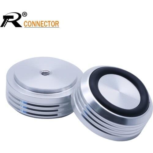 1pc 30*13mm Machined Solid Aluminum Speaker AMP Isolation Stand Spikes Feet Cone Pad For Turntable Recorder Cabinet PC Chassis