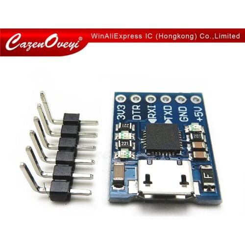 1pcs/lot 6Pin CP2102 MICRO USB a UART TTL Modulo Convertitore Seriale UART STC Sostituire FT232 In Stock