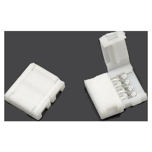 10PCS 4Pin 10mm Clip Pcb Connector Adapter For 5050 LED Single Color Strip Terminal Tt