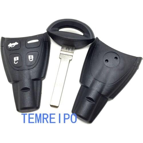 10pcs/lot High-quality Remote Key Shell for SAAB 9-3 9-5 93 95 2009 Plus Smart Key Case 4 Buttons Fob For Saab LTQSAAM433TX