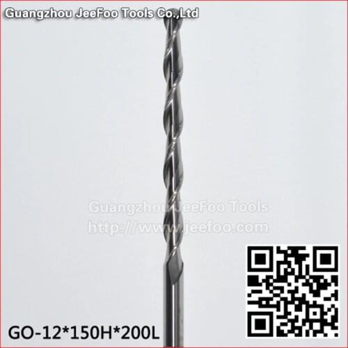12*150*200L Solid Carbide Two Flutes Ball Nosed End Mills, CNC Cutting Tools, CNC Router Tools for Engraving Machine