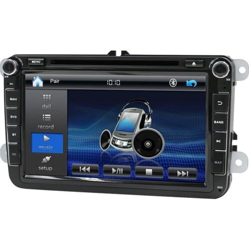 Car 2din VW cheap car dvd players for Volkswagen GOLF VI Navigation GPS Bluetooth Radio USB IPOD Steering wheel Control