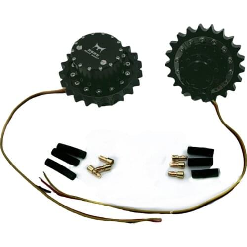 Brushless Walking Wheel CNC Machining High-strength Steel Teeth for Excavator Model Simulation Brushless Driving Wheel Robot