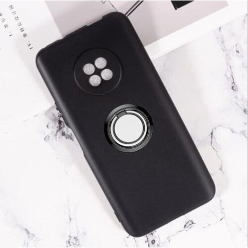 For Huawei Enjoy 20 Plus 5G FRL-AN00a Back Ring Holder Bracket Phone Case Cover TPU Soft Silicone Bumper Anti Drop Shell