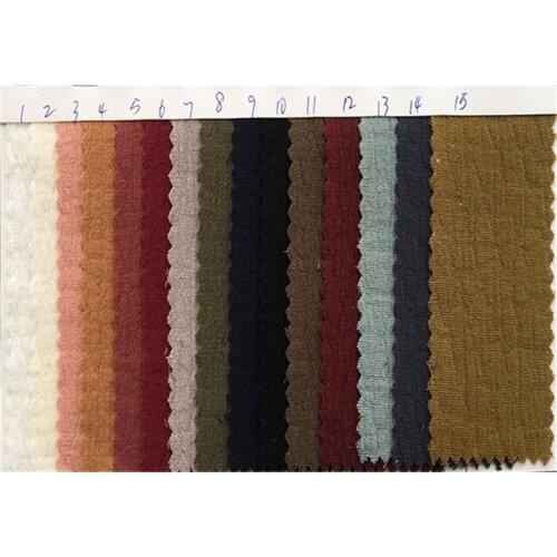 Double sided diamond cotton crepe fabric for shirt and dress