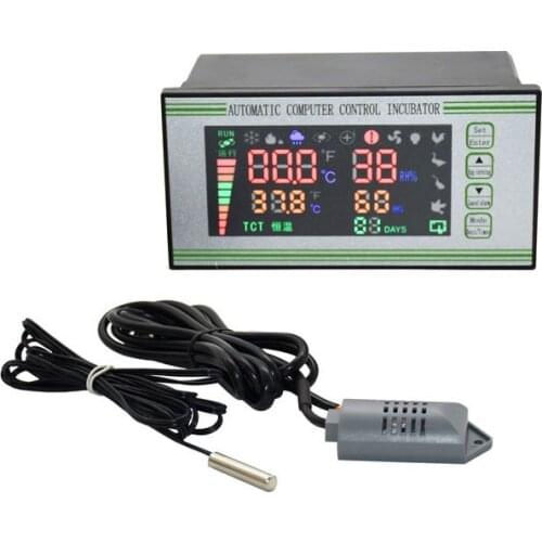 XM-18S Incubator Controller Thermostat Hygrostat Full Automatic With Automatic Control with Temperature Humidity Sensor Probe