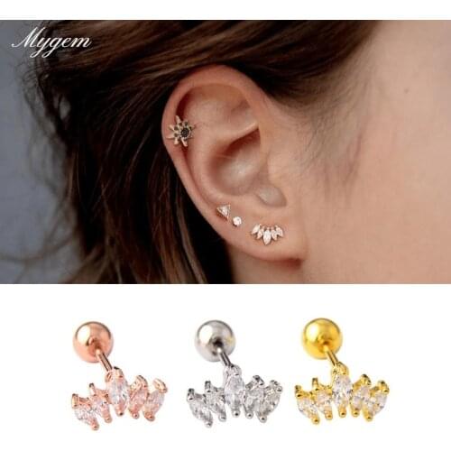 Gemcub Women's Gold Earrings