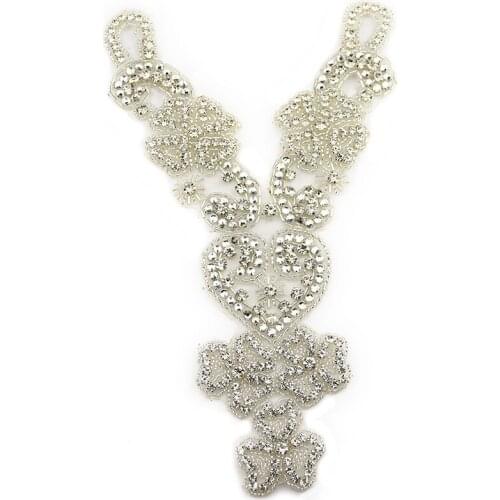 Hot Sale Silver Rhinestone Collar For Wedding Dresses WRA-1088