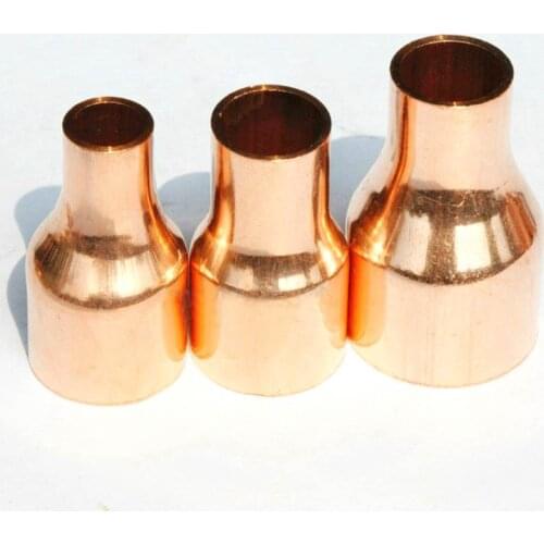 35x22mm Inner Diameter Welding Copper End Feed Reducer Coupling Pipe Fitting Plumbing For Gas Water Oil