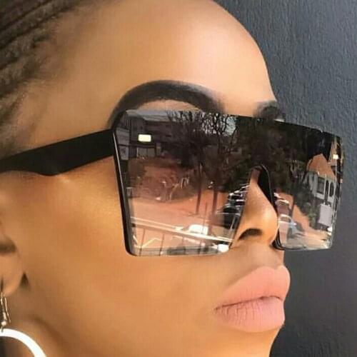 Classic Square Sunglasses Women Men Oversized Frame Brand Designer Sun Glasses Shades Gafas De Sol Mujer UV400