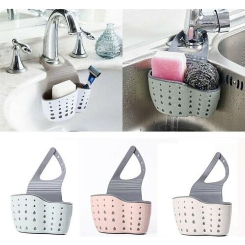 Kitchen Sink Shelf Sponge Drain Rack Cleaning Cloth Storage Holder Soap Storage Organizer Utensils Bathroom Kitchen Accessories