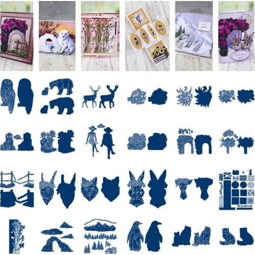 Sunflower animal fairy tale Metal Cutting Die Scrapbook Embossed Paper Card Album Craft Template Cut Die New for 2021 Arrive