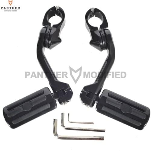 Motorcycle Passenger Foot Pegs Moto Anti Vibration Foot Rest Engine Guard Bar case for Harley Touring Softail Dyna Sportster