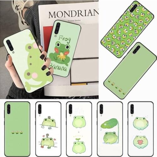Mint green Funny The Frog Phone Case For Samsung galaxy S 9 10 20 A 10 21 30 31 40 50 51 71 s note 20 j 4 2018 plus