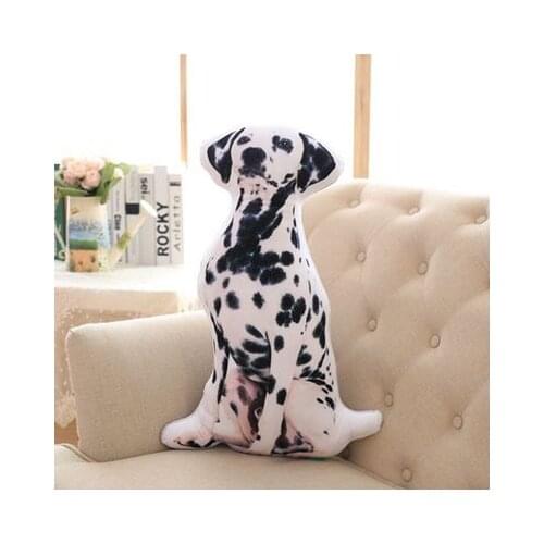 3D Dimensional pillow simulation Dalmatian plush toy 60x35cm soft throw pillow,sofa cushion gift 0626