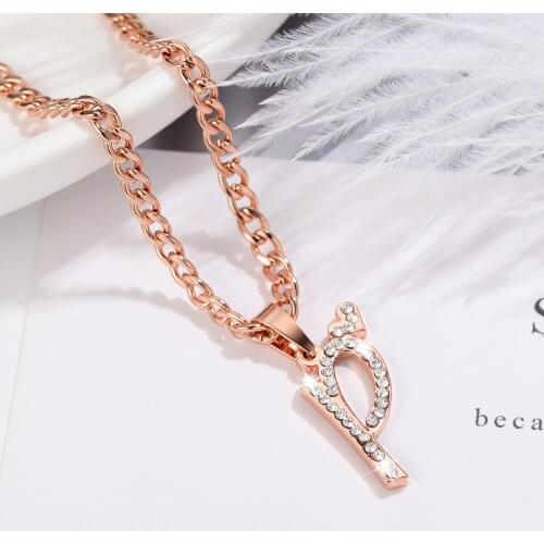 Personalized Name Necklace Initial Letter Necklace Stainless Steel Customized Nameplate For Women Cuban Chain For Men Jewelry