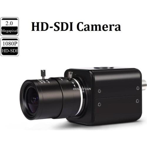 CCTV Industrial HD SDI Camera 2.0MP 1080P Lens 2.8-12mm Security Box Mini SDI Camera